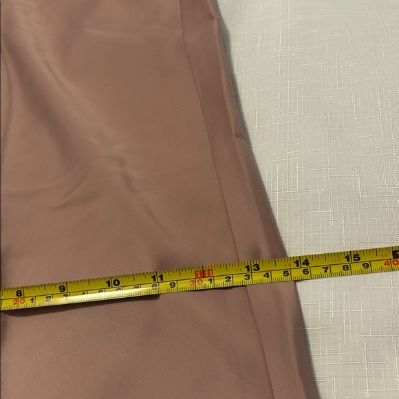 Joie Mauve Pink Wide Leg Satin Pull On Pants SZ 12 High Rise baggy work wear - Picture 7 of 12
